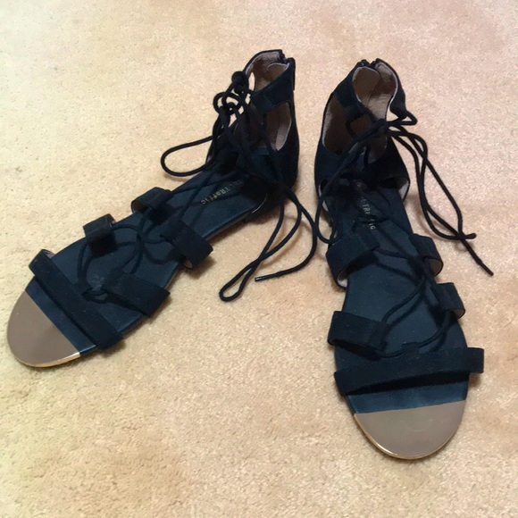 ORIENTAL TRAFFIC Faux Suede Gladiator Sandals - Picture 2 of 11